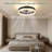 19.7 inch Low Profile Matte Black Dimmable LED Ceiling Fan Light with Remote Control for Dinning Room and Bedroom 48w-1531064298
