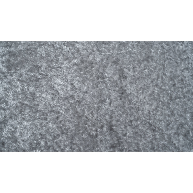 Grand canapé modulaire en chenille gris en forme de L