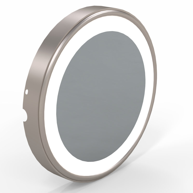 Kimball Young Metal Concave Mirror, Brushed Nickel