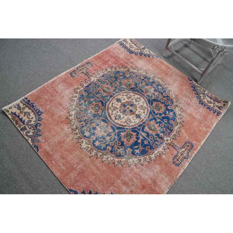 Tapis turc vintage rétro tissé à la main pour la maison et les chambres