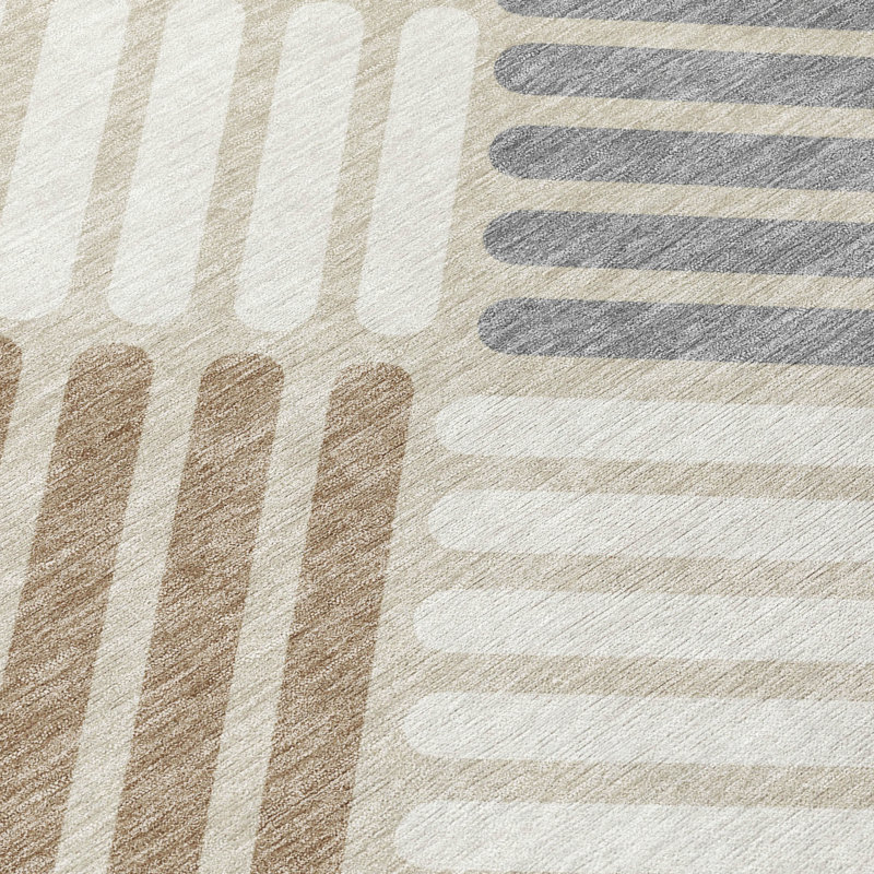 Machine Washable Indoor/Outdoor Chantille ACN2339 Geometric Rug, Rectangle 1'8" x 2'6"