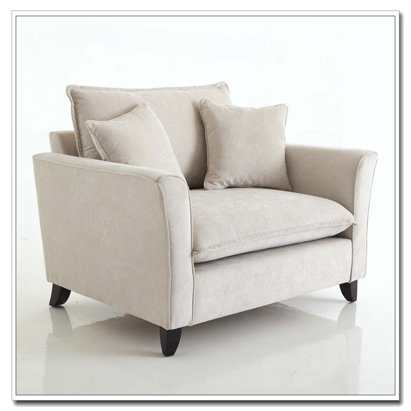Fauteuil surdimensionné de 46,3 po, Crème