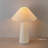 Novogratz X Globe 18" Ceramic Table Lamp, Matte Cream, Off-White Tapered Fabric Shade, In-Line Rocker Switch, 5 Ft. Clear Cord, Home Office, Desk, Living Room-636292155