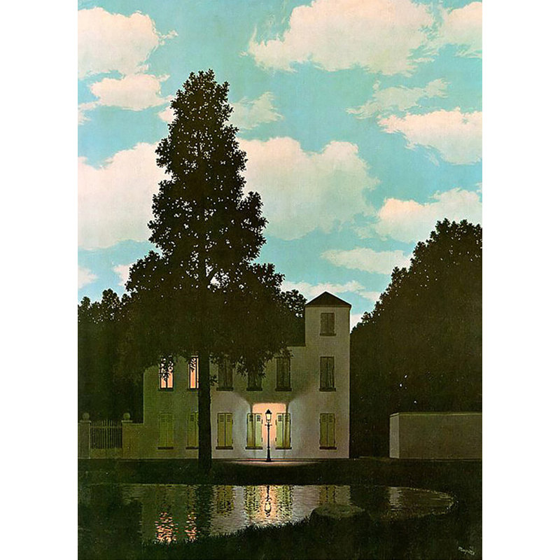 L'Empire de la lumière, H 18 po x l 13 po