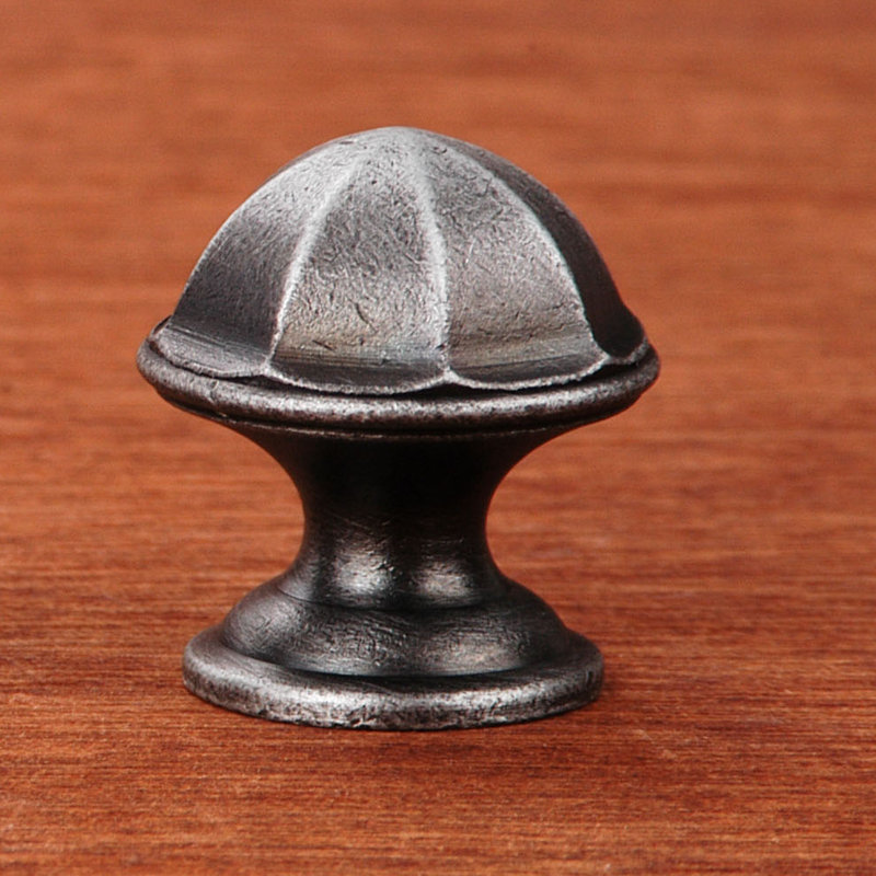 CK Series 1 1/16" Diameter Mushroom Knob, Distressed Nickel