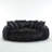 Oversized Compression Bean Bag Sofa - Large Round Loveseat With Pillows-106371821
