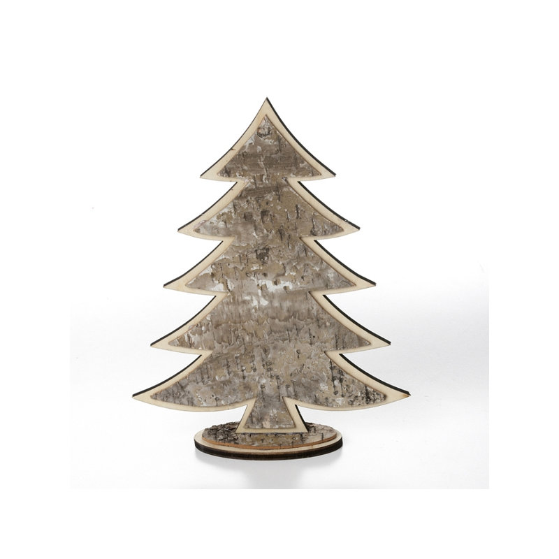 Arbre de table en bois, H 11 po x l 9 po x P 2 po
