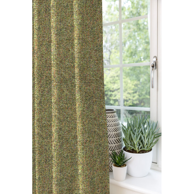 Ayanti Mcalister Highlands Pencil Pleat Room Darkening Thermal Curtains, 116 W x 228 D cm, Forest Green