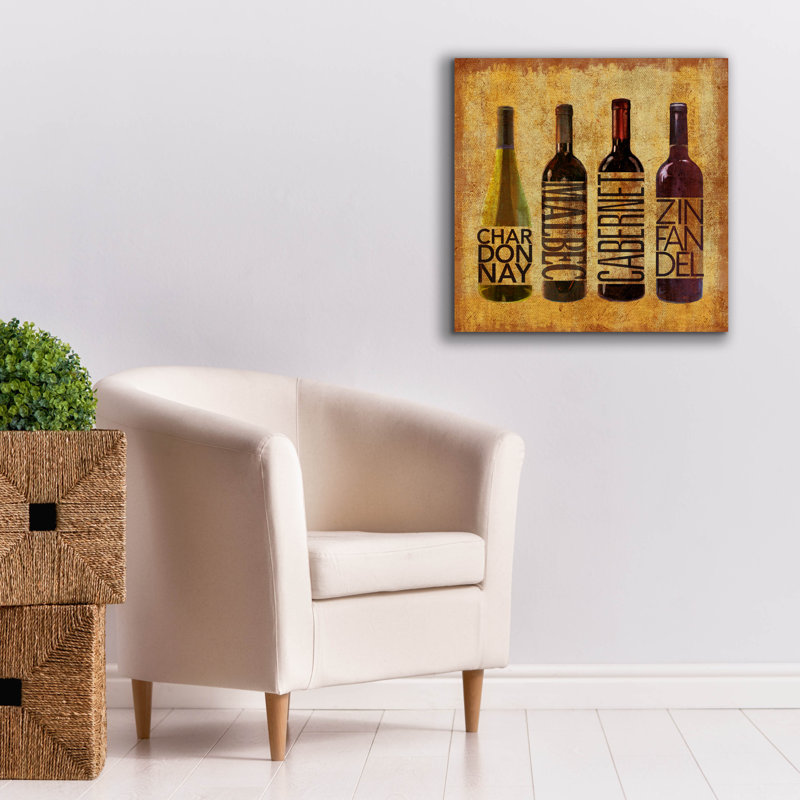 «The Wine Up 2» par Art Licensing Studio, art mural sur toile, 26 po x 26 po