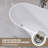 51'' W x 28'' D Freestanding Soaking Bathtub Stand Alone Oval Single Slipper White Tub with Center Drain