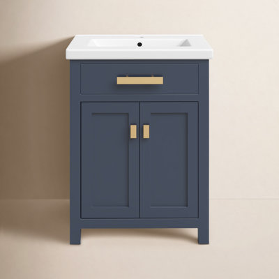 Caitlyn 24'' Single Bathroom Vanity with Ceramic Top