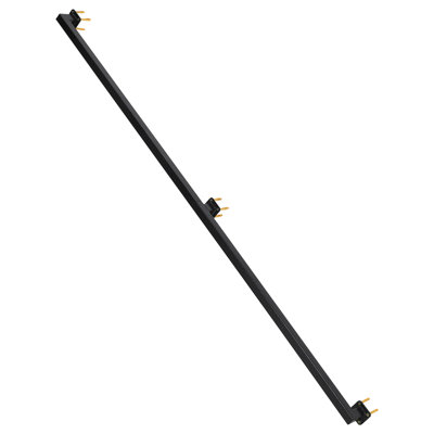 10FT Indoor Stair Railing – Wall-Mounted Metal Handrail, 500 lbs Load Capacity, Black with Reinforced Anti-Slip Design, Indoor/Outdoor Use for Loft, Porch, Deck