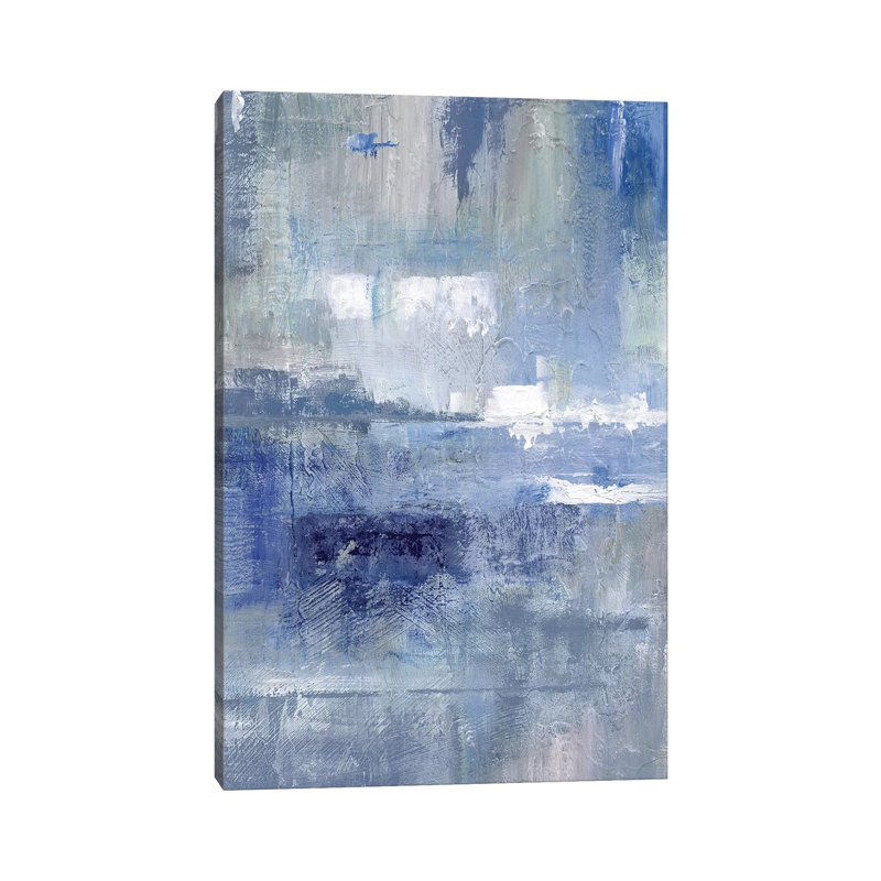 Bay View Indigo - Painting on Canvas, Wrapped Canvas, 66.04 cm H x 45.72 cm W x 1.91 cm D
