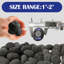 10 lb de pierres de lave noires