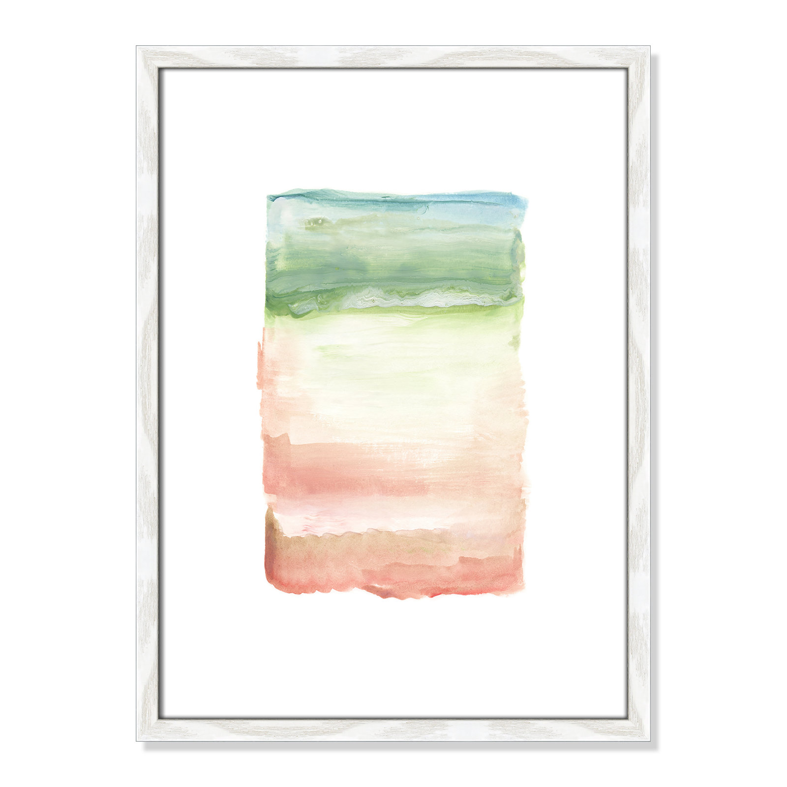 Nabi "Skye I" Print, 23" H x 17" W x 0.75" D, White Framed Paper