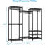 Portemanteau autoportant moyen V5 avec 4 tringles et 8 tablettes ajustables-205557525