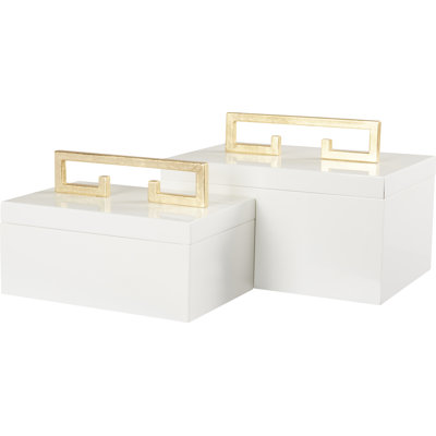 2 Piece Metal Memory Box Set