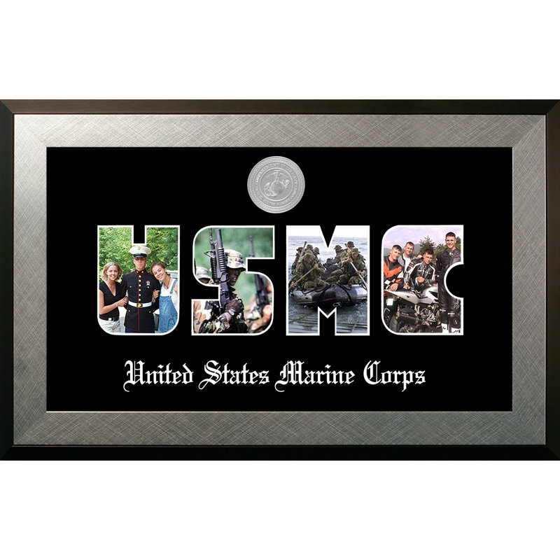 Marine Collage Photo Honors Picture Frame
