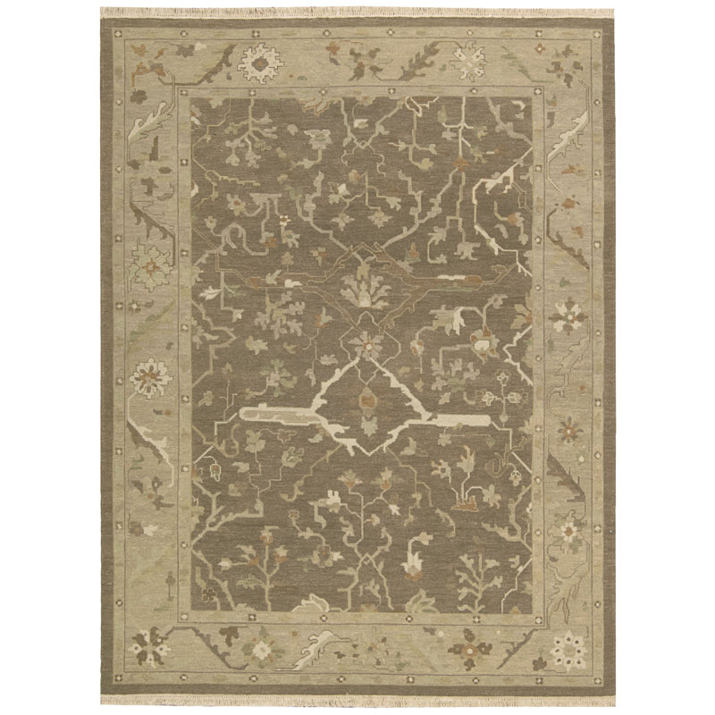 Zinvor Wool Oriental Indoor Rug, Rectangle 9'9" x 13'9"