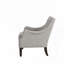Chaise rembourrée en polyester avec pieds en bois-1628056599