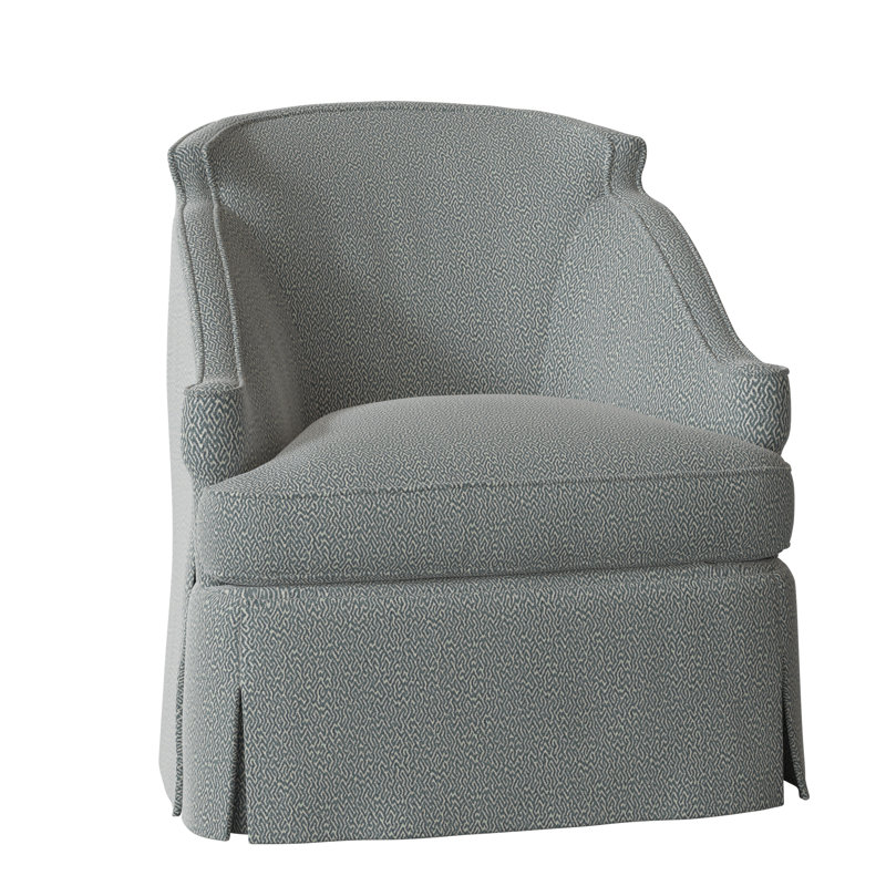 Barbara Swivel Armchair, Maya Cyan