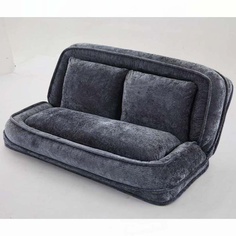 Lit double pour chien avec canapé réglable, Gris foncé