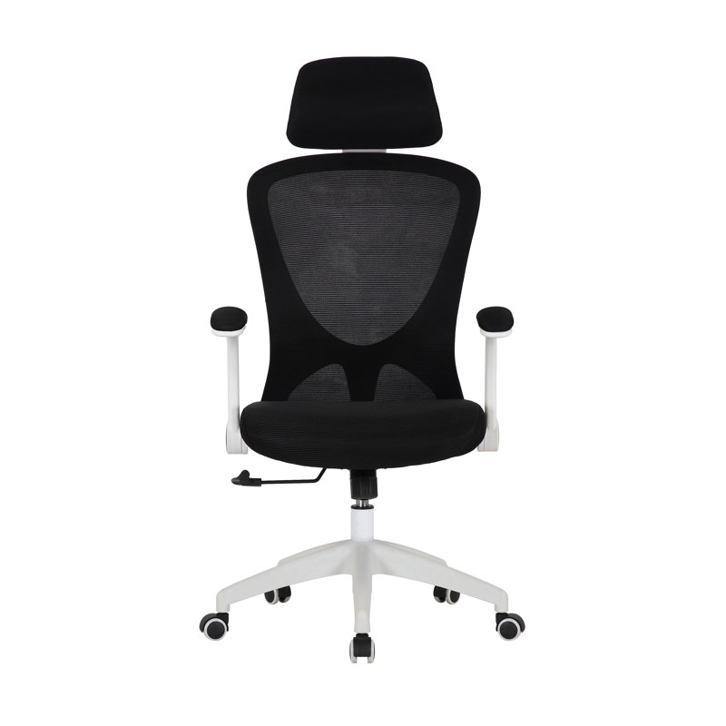 Chaise de travail ergonomique en filet Arjun, Noir
