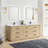 Porto 84'' Double Bathroom Vanity with Quartz Top-1045308513-1045362889