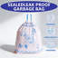 4 sacs à ordures à cordon 4 gallons, 78 sacs pour petits sacs à ordures pour le bureau, la cuisine, la chambre à coucher avec imprimé floral, conception résistante aux fuites
