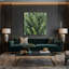 "Watercolor Botanical 61", art mural sur toile verte-589168890