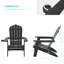 Chaise Adirondack pliante en plastique Shubhika-845593960