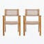 Chaise de salle à manger d'extérieur (ensemble de 2)