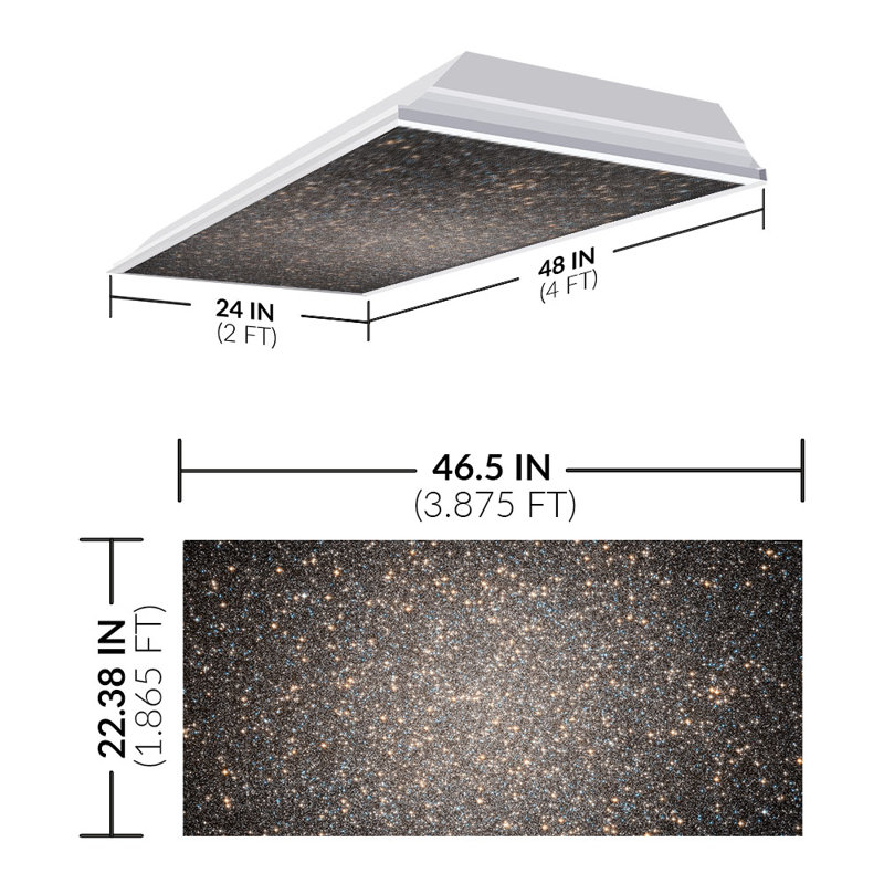 Octo Lights - Fluorescent Light Covers - Flexible Decorative Light Diffuser Panels - Astronomy - For Classrooms And Offices - Astronomy 015