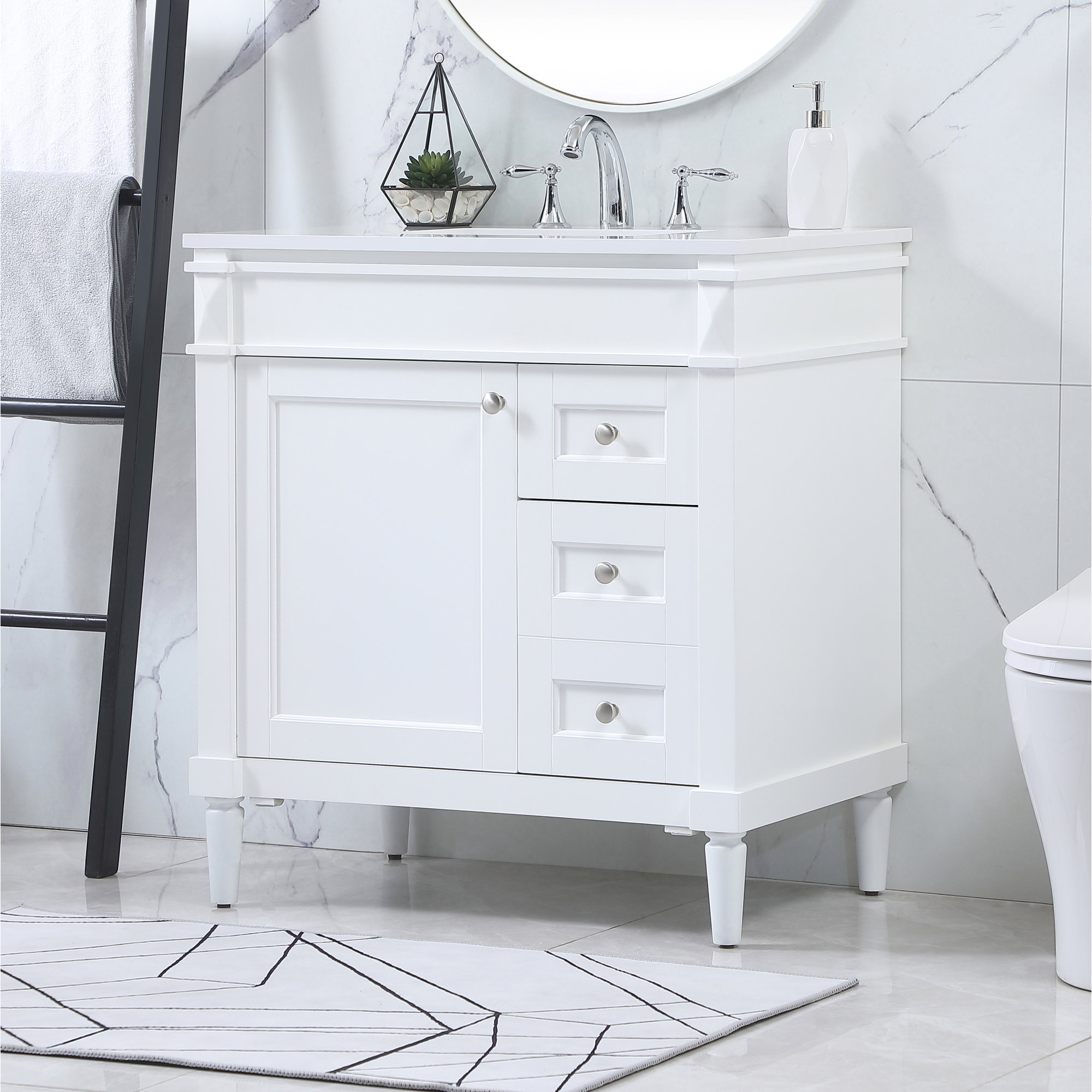 Readington 32'' Single Bathroom Vanity, White