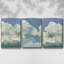 Cumulus Tower I - Ensemble de 3 cadres flottants sur toile-97754067-97754065