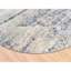 Tapis oriental rond en laine et soie bleu noué à la main 10 pi x 10 pi E3B06BC4B31D4415889424CD1B97D427