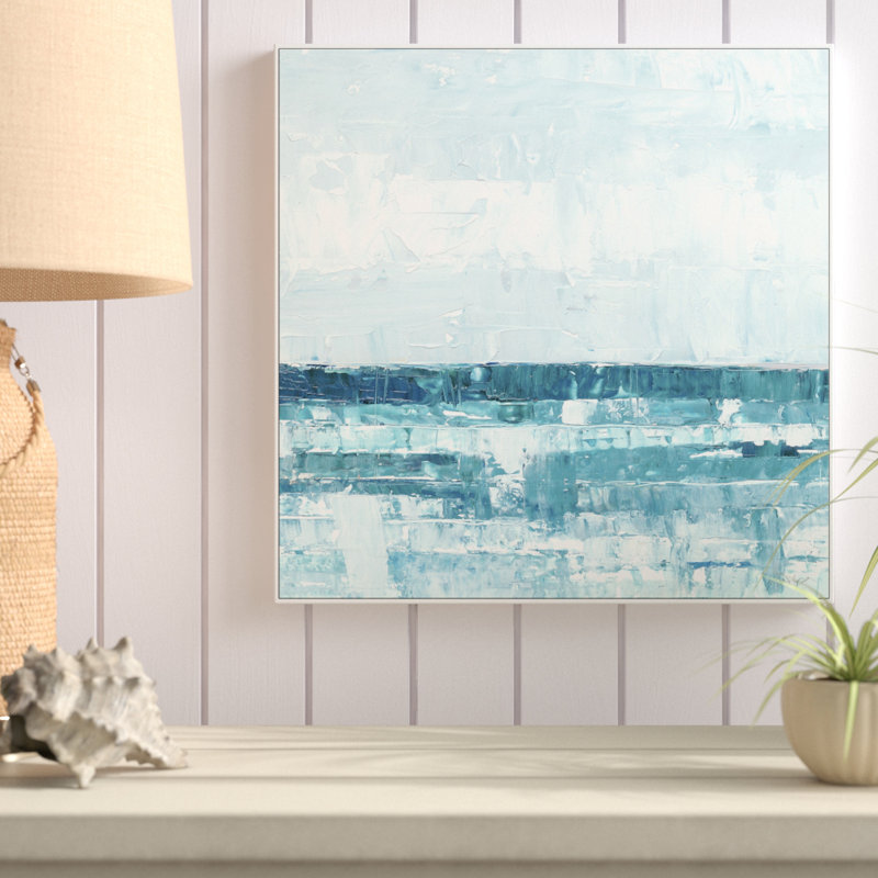 Adrius «Edge of the World V», reproduction de peinture acrylique sur toile, H 32 po x l 32 po x P 1,5 po, Cadre flottant