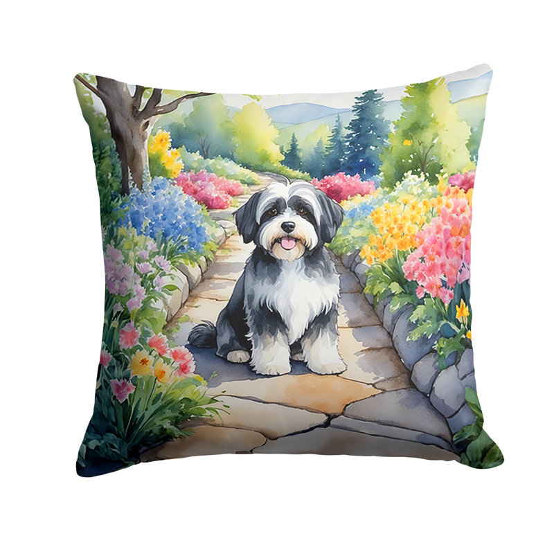 Coussin Havanais Spring Path, H 18 po x l 18 po