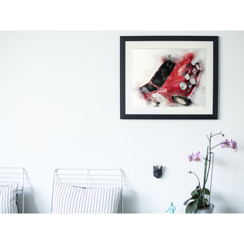 Mini Rally Car - Single Picture Frame Print