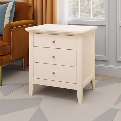 Lausanne Beige 3 Drawers Nightstand