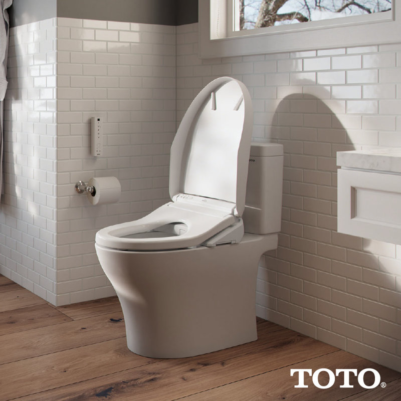 Washlet® Elongated Toilet Bidet Seat, Cotton