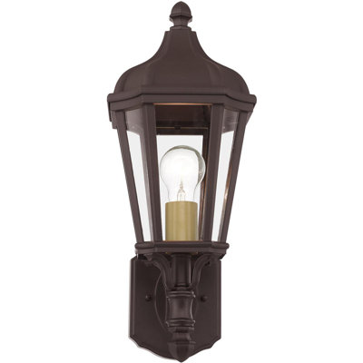 Lanterne murale d'extérieur 7 lumières TBK 7 pouces en verre transparent