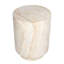  Table d'appoint cylindrique en travertin à finition italienne pierre MgO
