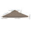Couvercle de remplacement UV30 + pour pavillon de jardin à 2 niveaux de 10 pi x 12 pi Yescom-106878409-106878410
