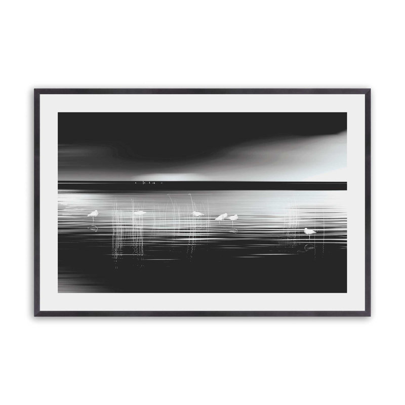 Impression de marées fantomatiques, H 12,25 po x l 15,25 po, Zinc patiné
