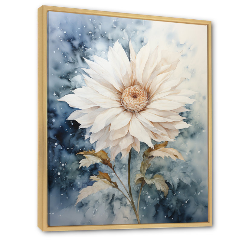 Pissenlit fantaisiste Eugenios Dandelion - impression, Cadre naturel flottant, H 40 po x l 30 po x P 1,5 po