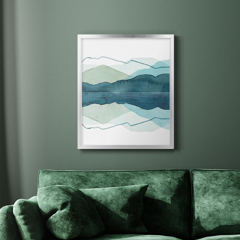 Icicle Range II Premium Framed Canvas - Ready to Hang, Silver, 24" H x 20" W