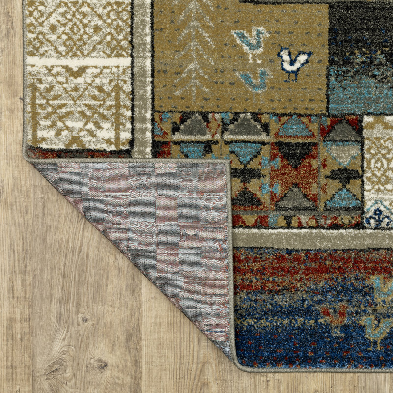 Patchwork Indoor Rug, Rectangle 9'10" x 12'10"