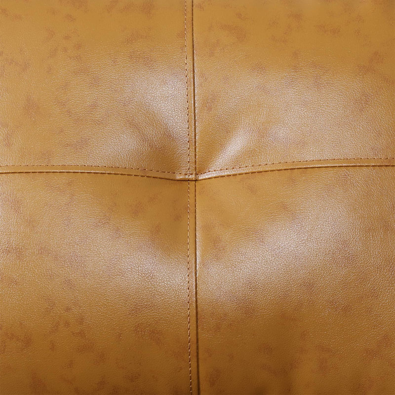 Flux Ginger Semi PU Synthetic Leather Ottoman