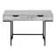 Computer Desk, Home Office, Laptop, Storage Drawers, 48"L, Work, Grey Laminate, Black Metal, Contemporary, Modern-147385573